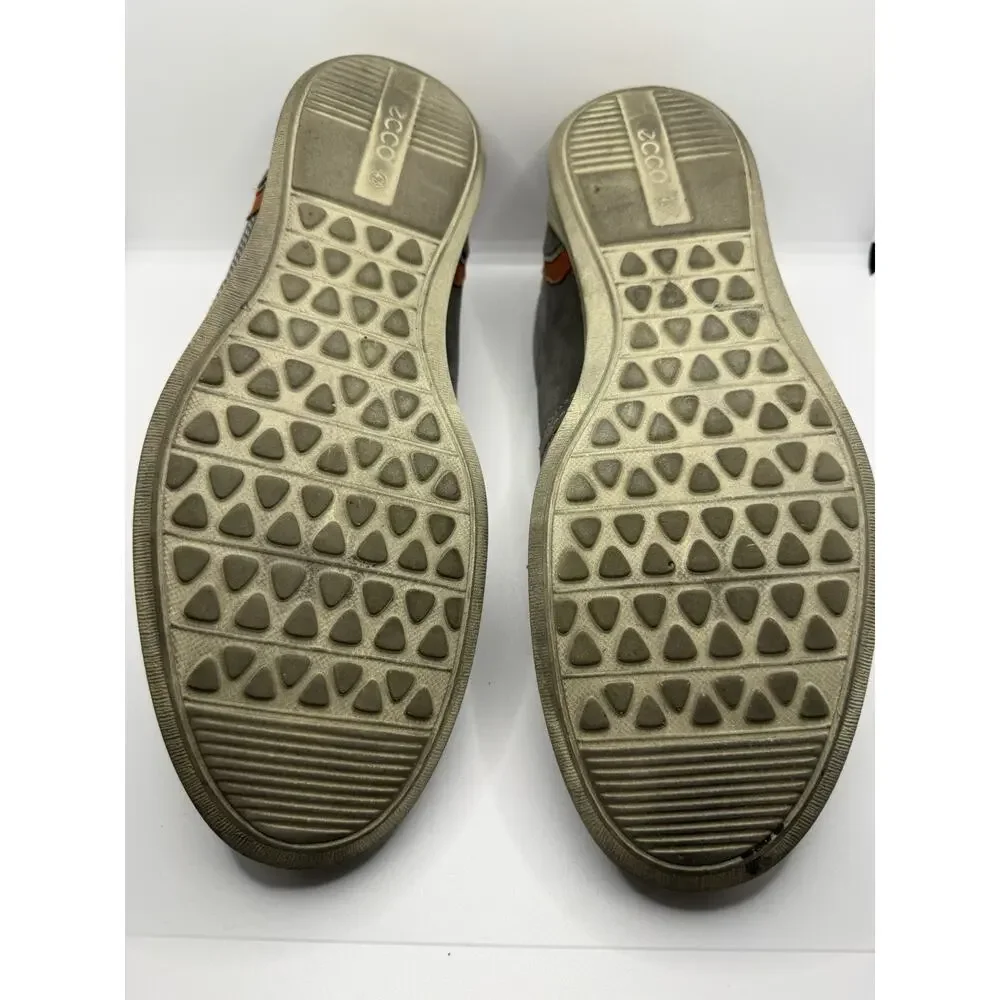 Ecco Mens Chandler Casual Sneakers Shoes Gray Leather Size 43 EU 10 US Preowned